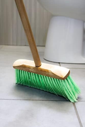 Indoor/Outdoor Wooden Broom, Soft Bristles - Image 6
