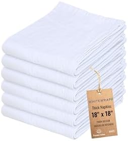 WHITEWRAP Flour Sack Towels 100% Cotton Dish Towel Reusable Baking Cloth by WHITEWRAP