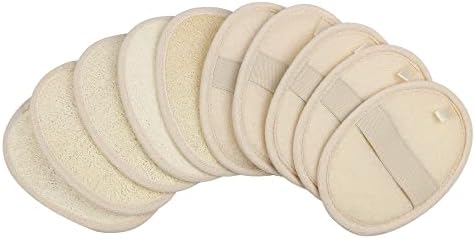 10-Pack Exfoliating Loofah Sponge Pads by Mooerca