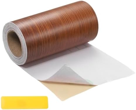 uxcell Wood Tape, 4 Inch x 16ft Self-Adhesive Wood Grain Repair Tape Patch by uxcell