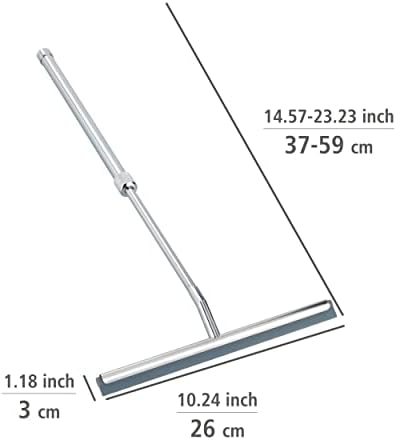 WENKO Shower Squeegee, Glass Door, Extendable Mirror Squeegee, Stainless Steel - Image 4