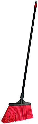 831648 O-Cedar Maxistrong Heavy Duty Angle Broom Black/Red by Diversey