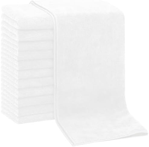 FIXSMITH Salon Towels 12 Pack, Quick Dry Gym Towels, Spa Face Towel, Absorbent by FIXSMITH
