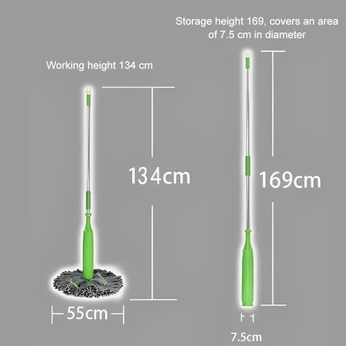 2 in 1 Dehydrated Mop, Self-Wringing Twist Mops - Image 6