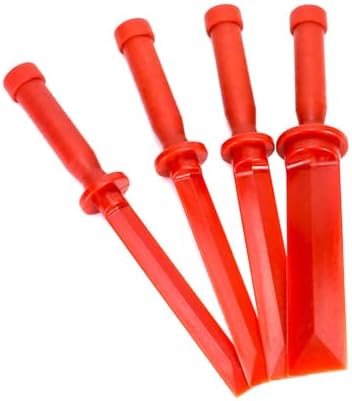 RLECS 4PCS Plastic Balance Block Shovel Blade Set Adhesive Removal Tool Red - Image 4