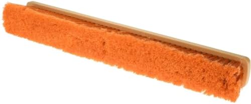 PRO SOURCE Bolt-On Push Broom Head: Orange Polypropylene Bristles - Image 2
