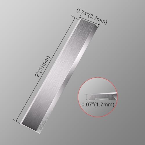 LU&MN Carbide Paint Scraper Blades, Double-Edged - Image 2