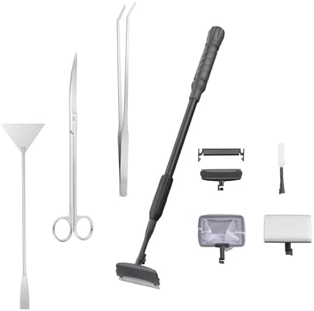 Carefree Fish 7IN1 Aquarium Cleaning Tools Long Handle Algae Scraper by CarefreeFish