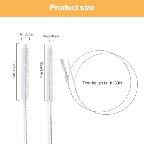4 Pcs Extra Long Pipe Cleaners, Straw Cleaner Brush Extra Long, Tube Cleaning - Image 6