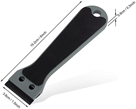 EHDIS 2pcs Plastic Razor Scraper 6-inch Long Handle Adhesive Remover Tool - Image 5