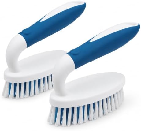 2 Pack Scrub Brushes with Stiff Bristles by PHYEX