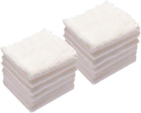 Kyapoo Baby Washcloths 12 Pack 12x12 Inches Microfiber Coral Fleece Extra by Kyapoo