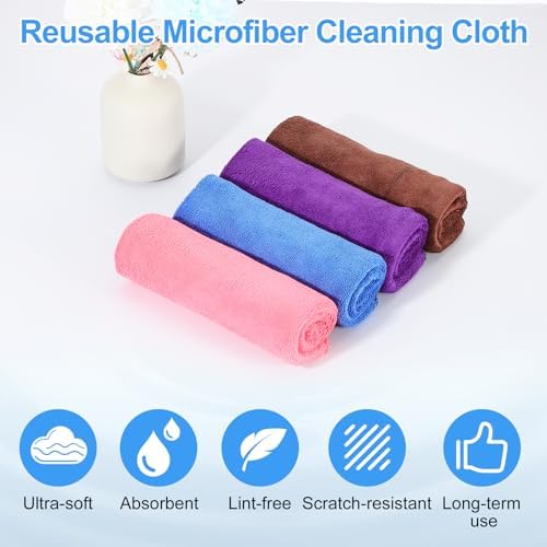 HARFINGTON 6 Pack Microfiber Cleaning Cloth - Image 3