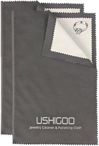 2pcs Jewelry Cleaner&Polishing Cloth by USHIGOO