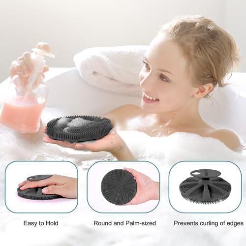 INNERNEED Food-Grade Soft Silicone Body Scrubber Shower Brush - Image 2