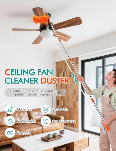 Ceiling Fan Cleaner Duster Kit, 4-in-1 - Image 4