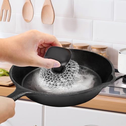 Cast Iron Scrubber Dish Scrub Brush - Image 2