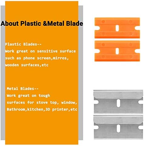 Plastic Razor Blade Scraper Hand Held Window Vinyl Tint Scraper - Image 3