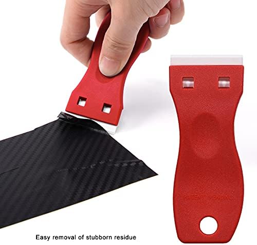 FOSHIO 2PCS Plastic Razor Blade Scraper Tool and 100PCS Plastic Blades - Image 6