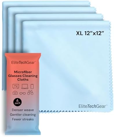 Elite Tech Gear Microfiber Cleaning Cloths by EliteTechGear