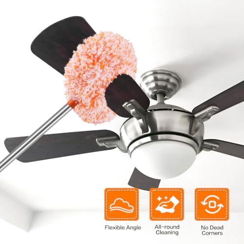 Ceiling Fan Cleaner Duster Reusable Microfiber Ceiling Fan Blade Cleaner - Image 2