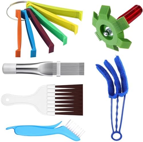 6 Pcs AC Fin Comb Straightener & Coil Cleaner Brush Kit by Jakaphoric