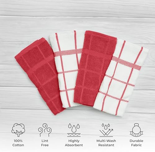 100% Cotton Kitchen Towels and dishcloths Sets, Super Soft & Absorbent - Image 3