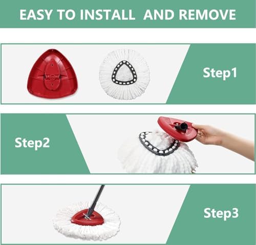 5 Pack O-Cedar Spin Mop Head Replacements, 100% Microfiber, Compatible - Image 5