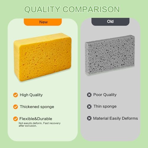 10-Count Kitchen Sponges, Compostable Thicker Pop-Up Sponges - Image 4