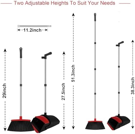 Red Broom and Dustpan Combo Set - Image 2