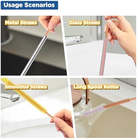YOTIME Silicone Straw Cleaner Brush - Image 6