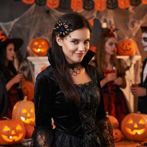 8PCS Halloween 3D Spider Shape Hair Clips, Horror Theme Hair Barrettes - Image 6