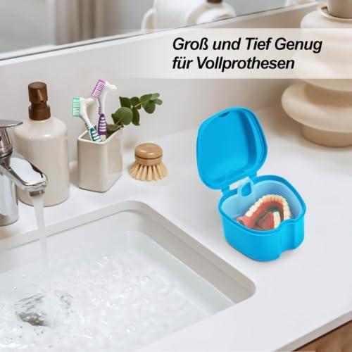 Denture Cups for Soaking Dentures, Partial Denture Holder Case Retainer - Image 4