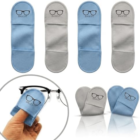 Finger Grip Eyeglass Cleaner – Premium Microfiber Glasses Cleaning Cloth by Basesit