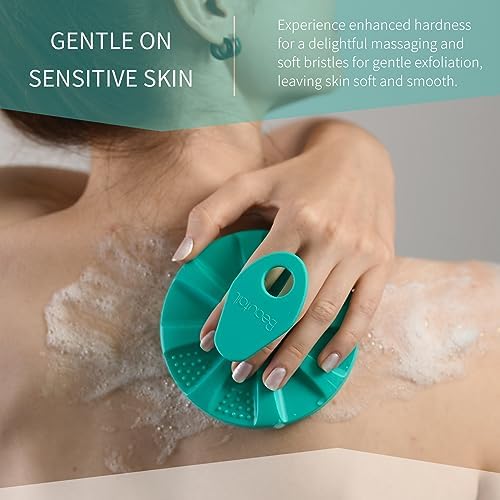 Silicone Body Scrubber, BEAUTAIL Gentle Exfoliating Brush - Image 3