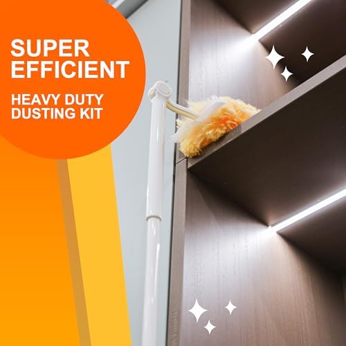 Heavy Duty Multi Surface 360°Heavy Duty 20 Duster Refills & 1 Handle, Compatible - Image 2