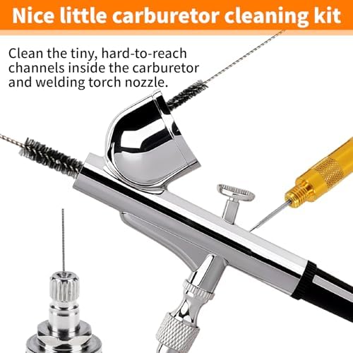 Carburetor Cleaning Kit-Includes 3 Double Head Brush 23 Needles 5 Nylon Brushes - Image 5