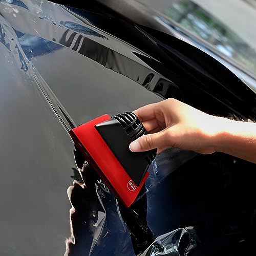 FOSHIO Red Small Squeegee Window Tint Squeegee, Non-Slip Handle Rubber PPF - Image 5