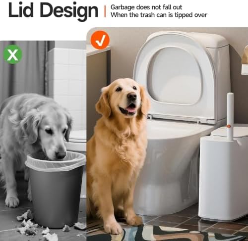 CTIME 3 in 1 Bathroom Trash can - Image 4