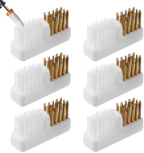 6Pcs Nail Cleaner Brush, Nail Drill Bit Wire Cleaner Brush by Unknown