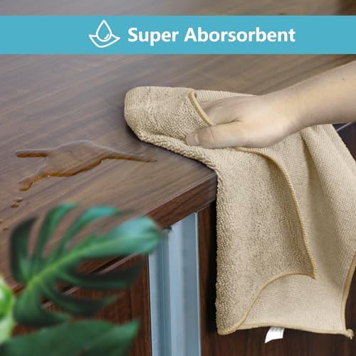 HOMEXCEL 8PK Microfiber Cleaning Cloth, Cleaning Rags - Image 4