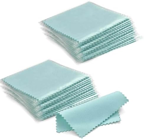 Jewelry Cleaning Cloths, Individually Wrapped Jewelry Polishing Cloths by SEVENWELL