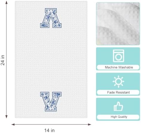 Chinoiserie Initial Kitchen Towels, Personalized Kitchen Towels, Personalized - Image 6