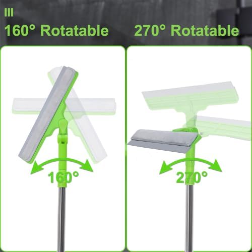 Shower Squeegee with 22.4"-30.1" Extendable Pole, Car Windshield, Bathroom - Image 5