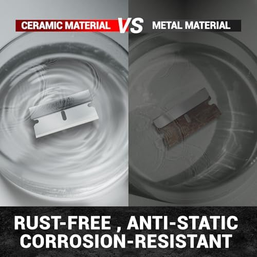 5-Pack Ceramic Scraper Blade Refills, Rust-Proof - Image 4