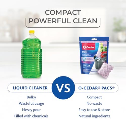 O-Cedar PACS Hard Floor Cleaner, Lavender Scent 24 Count | Made - Image 4