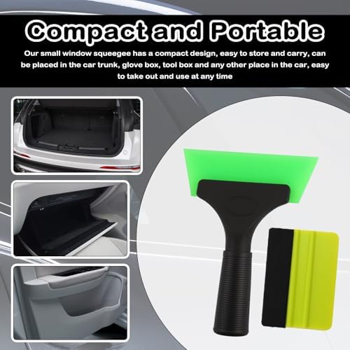 2PCS Car Window Tint Squeegee, Portable Small Squeegees - Image 4