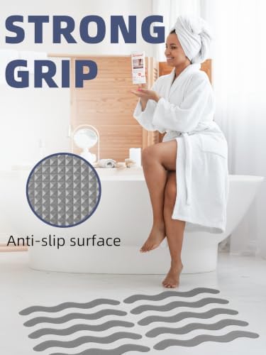 Secopad 24PCS Anti-Slip Shower Stickers - Image 2