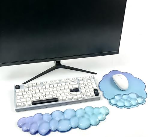 Cloud Keyboard Wrist Rest with Gel Mouse Pad by Sumgsn