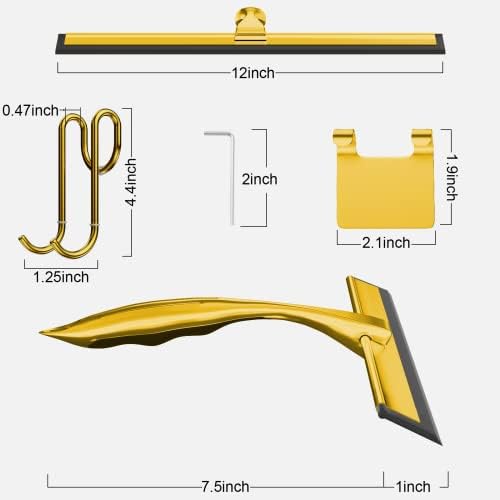 TOOVEM 12 Inch Shower Squeegee for Glass Doors - Image 5